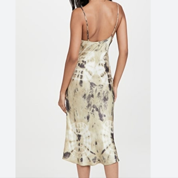 Young Fabulous & Broke Evie Satin Slip Dress in Toffee Caramel Bronze L … - Picture 3 of 14